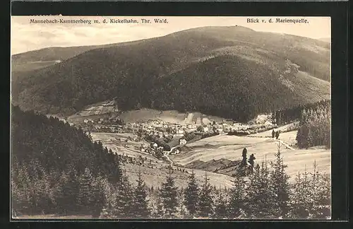 AK Mannebach-Kammerberg, Panorama mit dem Kickelhahn