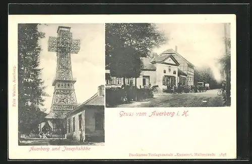 AK Stolberg / Harz, Gasthaus Auerberg und Josephshöhe