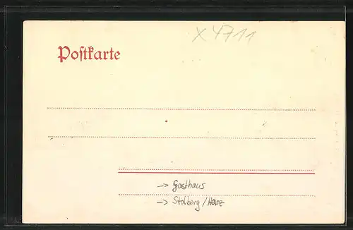 AK Stolberg / Harz, Gasthaus Auerberg und Josephshöhe