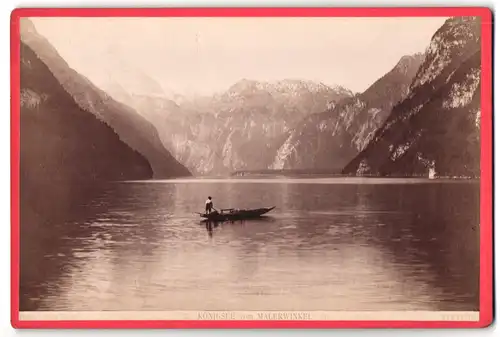 Fotografie Fernande, Wien, Ansicht Königssee, Seeblick vom Malerwinkel