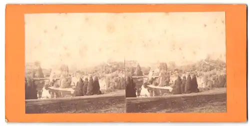 Stereo-Fotografie Fotograf unbekannt, Ansicht Paris, Parc des Buttes-Chaumont