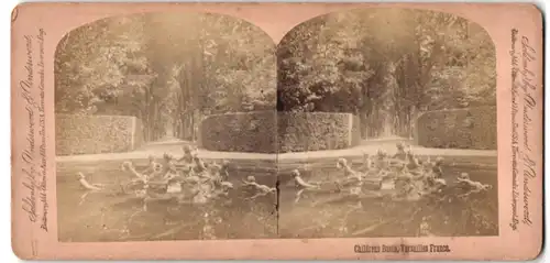 Stereo-Fotografie Underwood & Underwood, New York, Ansicht Versailles, Childrens Basin