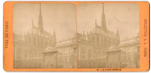 Stereo-Fotografie Albert Hautecceur, Maison Martinet, Ansicht Paris, La Sainte-Chapelle