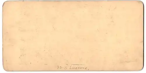 Stereo-Fotografie Fotograf unbekannt, Ansicht Luzern - Lucerne, Säulengang in der Kathedrale