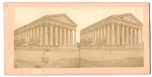 Stereo-Fotografie Edgar Lucas, Paris, Ansicht Paris, La Madeleine