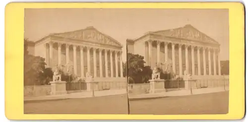 Stereo-Fotografie Fotograf unbekannt, Ansicht Paris, La Chambre Des Deputes