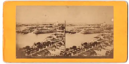 Stereo-Fotografie Fotograf unbekannt, Ansicht Venedig, Santa Maria della Salute