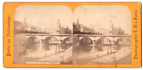 Stereo-Fotografie Fotograf unbekannt, Ansicht Paris, Palais de Justice