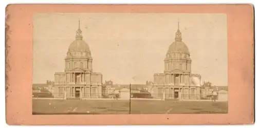 Stereo-Fotografie Fotograf unbekannt, Ansicht Paris, Dome des Invalides