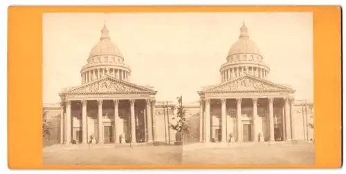 Stereo-Fotografie Fotograf unbekannt, Ansicht Paris, Pantheon