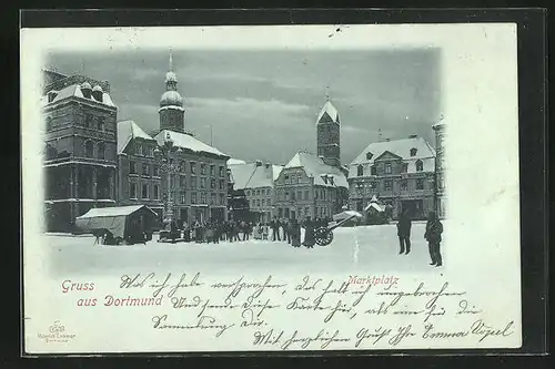 AK Dortmund, Blick auf den Marktplatz