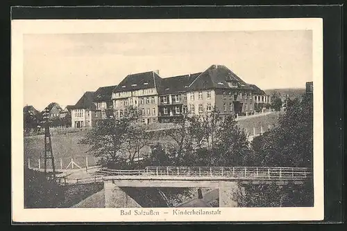 AK Bad Salzuflen, Kinderheilanstalt aus der Vogelschau