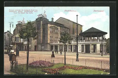AK Dortmund, Blick auf das Stadttheater