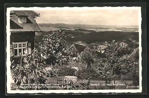 AK Burkersdorf, Fernblick vom Haus Bergfrieden