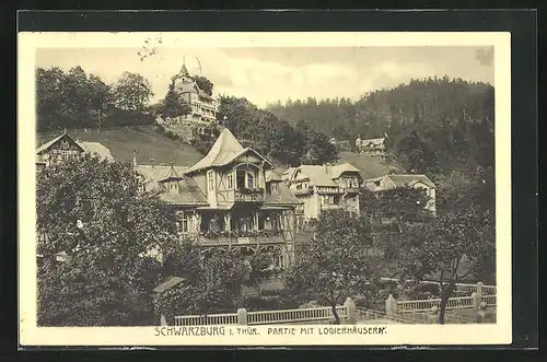AK Schwarzburg, Partie mit Logierhäusern