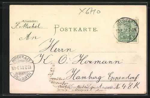 AK Neustadt a. d. Orla, Blick auf den Gamsenteich