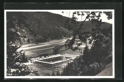 AK Leutenberg, Blick auf die Badeanstalt