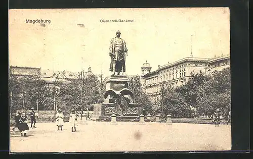 AK Magdeburg, Bismarck Denkmal
