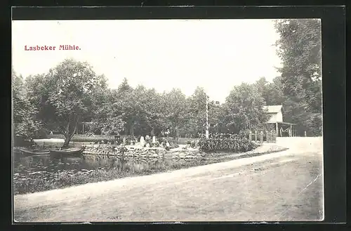 AK Lasbeker Mühle, Blick auf den Teich