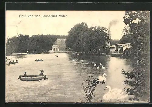 AK Lasbeker Mühle, Blick auf den See