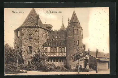 AK Magdeburg, Blick auf die St. Lucasklause