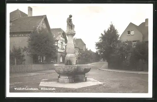 AK Wiesdorf-Leverkusen, Brunnen an der Wöhlerstrasse