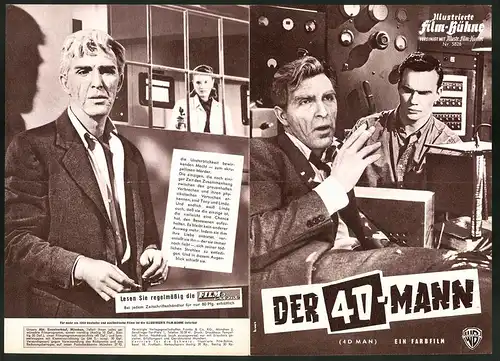 Filmprogramm IFB Nr. 5826, Der 4D-Mann, Robert Lansing, Lee Meriwether, Regie: Irvin Shortess Yeaworth jr.