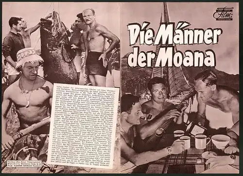 Filmprogramm DNF, Die Männer der Moana, Bernard Gorsky, Pierre Pasquier, Regie: Conrad v. Molo