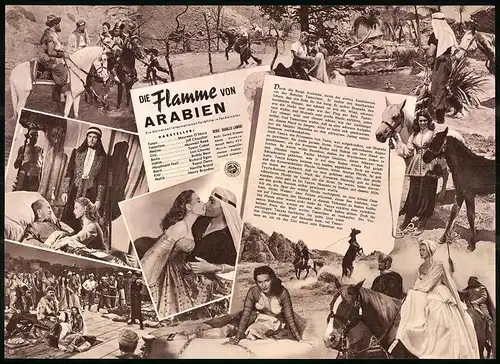 Filmprogramm IFB Nr. 1777, Die Flamme von Arabien, Maureen O`Hara, Jeff Chandler, Regie: Charles Lamont