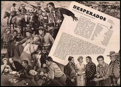 Filmprogramm IFB Nr. 852, Desperados - Aufruhr der Gesetzlosen, Randolph Scott, Glenn Ford, Regie: Charles Vidor