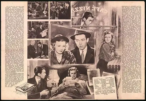 Filmprogramm Filmpost Nr. 107, Rendezvous nach Ladenschluss, James Stewart, Margaret Sullavan, Regie: Ernst Lubitsch