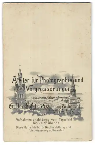 Fotografie Atelier Hannovera, Hannover, Ansicht Hannover, Gr. Packhofstr. 34, Blick über die Stadt, Rückseitig Foto