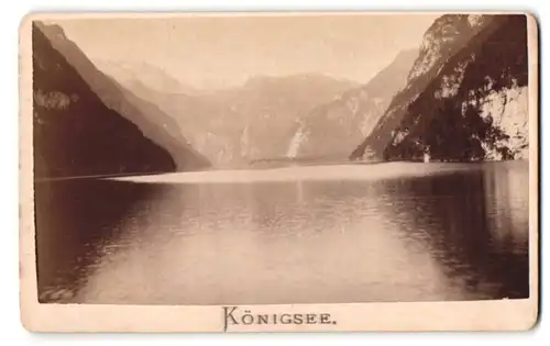 Fotografie F. Grainer, Reichenhall, Ansicht Königssee, Panorama - Seeblick