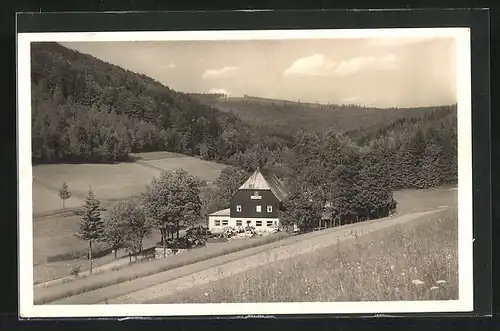 AK Erlbach / Vogtl., Gasthaus Wettintal