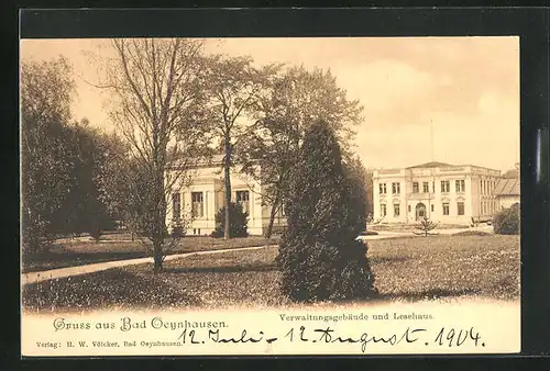 AK Bad Oeynhausen, Verwaltungsgebäude und Lesehaus