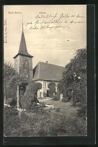AK Bad Arnis, Garten der Kirche