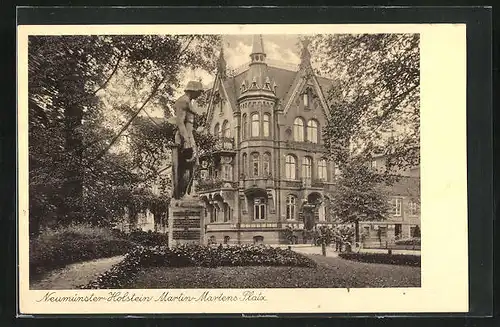 AK Neumünster, Blick auf den Martin-Martens-Platz