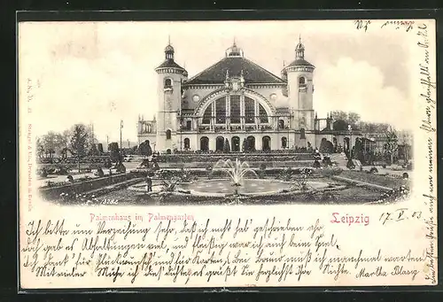 AK Leipzig, Palmenhaus im Palmengarten