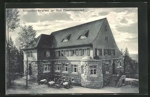 AK Ehrenfriedersdorf, Gasthaus Greifenstein-Berghaus