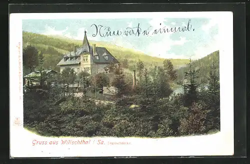 AK Wilischthal i. Sa., Gasthof Jagdschänke