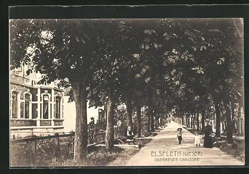 AK Elsfleth, Blick auf die Oberreger Chaussee