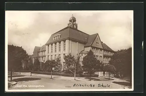 AK Kamenz i. Sa., Blick auf die Lessingschule