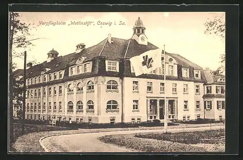AK Coswig, Blick auf das Vepflegeheim Wettinstift