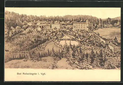 AK Bad Reiboldsgrün, Ort aus der Vogelschau