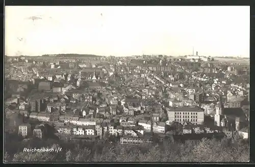 AK Reichenbach i. V., Blick auf die Stadt