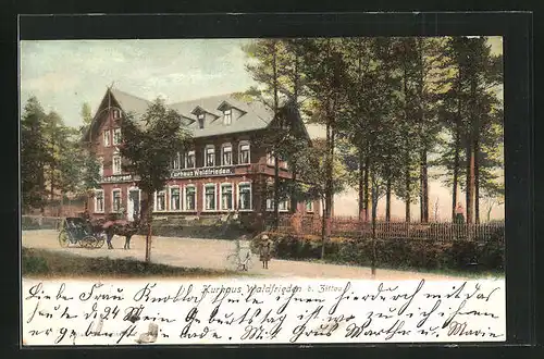 AK Zittau, Hotel Kurhaus Waldfrieden