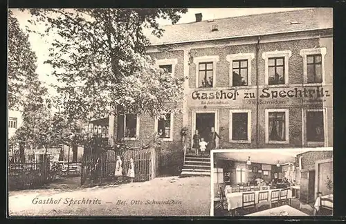 AK Spechtritz, Gasthof zu Spechtritz, Inh. Otto Schmiedchen