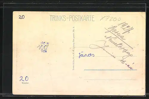 AK Borna, Ladenzeile an der Reichsstrasse