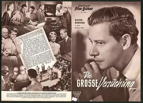 Filmprogramm IFB Nr. 1794, Die grosse Versuchung, Dieter Borsche, Ruth Leuwerick, Regie: Rolf Hansen