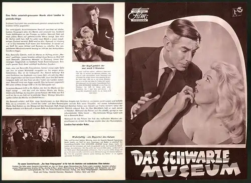 Filmprogramm DNF, Das schwarze Museum, Michael Gough, June Cummingham, Regie: Arthur Crabtree